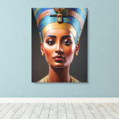 ネフェティティポートレートオリジナルアート キャンバスプリント (インサイチュ (ウッドフロア))