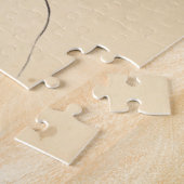 ネフェティティポートレートスケッチ古代エジプトパピルス ジグソーパズル (側面)