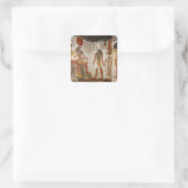 ネフェルタリは神の前に運ばれる スクエアシール (バッグ)