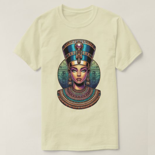 ネフェルタリ女王 - エジプト王室 Tシャツ (デザイン正面)