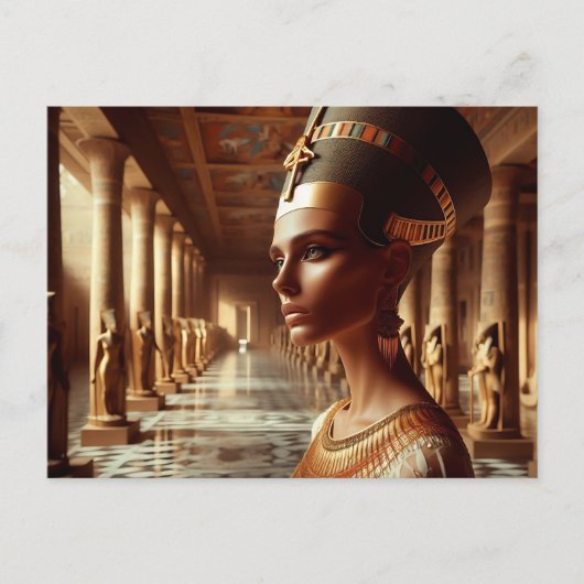 ネフェルタリ エジプト古代文明の遺物 ポストカード (正面)