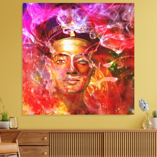ネフェルティエジプトの女王 キャンバスプリント (インサイチュ (リビング))