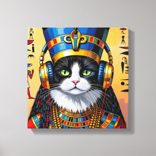 ネフェルティティ・ナイルの女王ペルシャ猫 2 キャンバスプリント (正面)