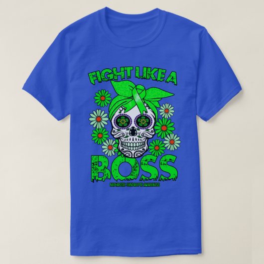 ネフローゼ症候群認識度がボスのように戦う Tシャツ (デザイン正面)