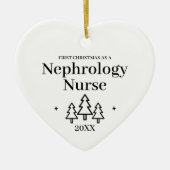 ネフローロジーナース新しいジョブクリスマス セラミックオーナメント (正面)
