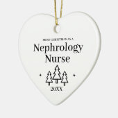 ネフローロジーナース新しいジョブクリスマス セラミックオーナメント (左)