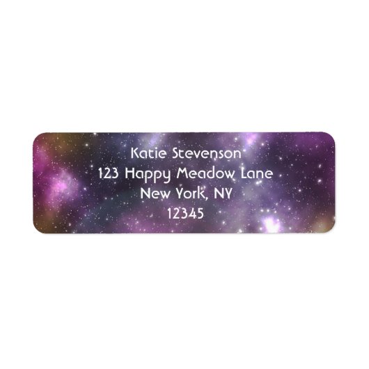 ネブカラフルラと星の宇宙 ラベル (正面)