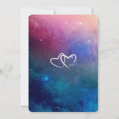 ネブカラフルラタイポグラフィ結婚式招待状 招待状 (裏面)