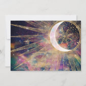 ネブカラフルラ金ゴールドドードルサンムーンマンダラ 招待状 (裏面)