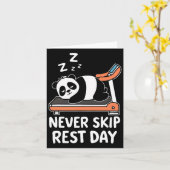 ネブスキップレストデイおもしろいボディビルパンダワークオ カード (黄色い花)