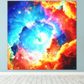 ネブラカラフルアートの探索 キャンバスプリント (インサイチュ (ウッドフロア))