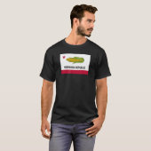 ネブラスカおもしろい共和国の国旗のコーンハスカー州スーフ Tシャツ (正面フル)