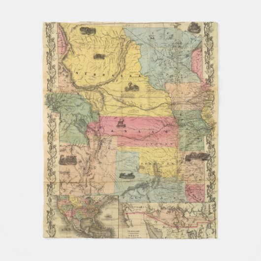 ネブラスカおよびカンザス2 フリースブランケット (正面)