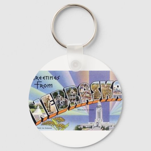 ネブラスカからの挨拶 キーホルダー (正面)