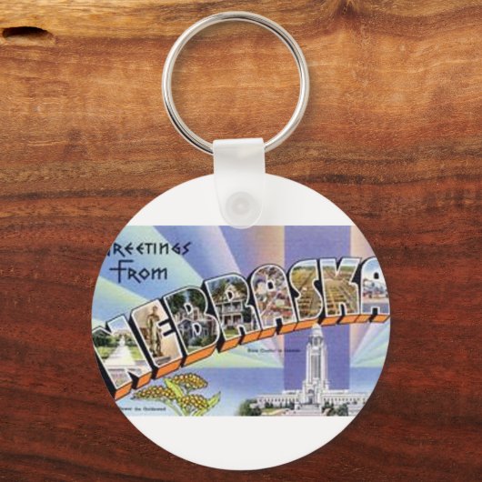 ネブラスカからの挨拶 キーホルダー (正面)