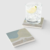 ネブラスカからカンザスセラミックタイル ストーンコースター (横)