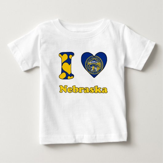 ネブラスカが大好き ベビーTシャツ (正面)