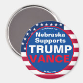 ネブラスカがTRUMP VANCE冷蔵庫をサポート マグネット (正面/裏面)