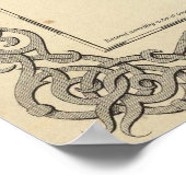 ネブラスカとカンザスのヴィンテージの地図（1856年） ポスター (角)