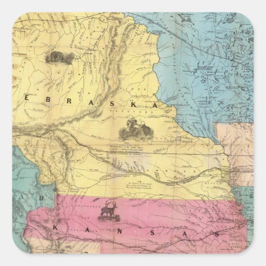 ネブラスカとカンザス3 スクエアシール (正面)