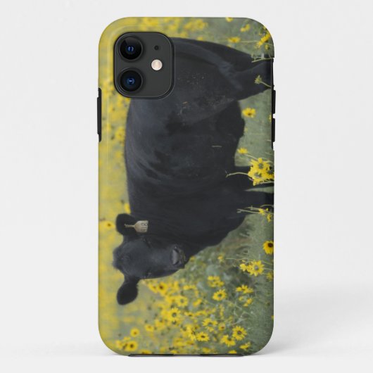 ネブラスカのひまわりの中の子牛 Case-Mate iPhoneケース (裏面)