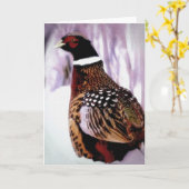 ネブラスカのキジカード カード (黄色い花)