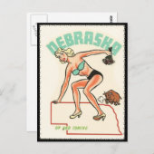 ネブラスカのヴィンテージ旅行はがき ポストカード (正面/裏面)