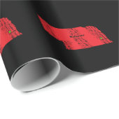 ネブラスカの地図 ラッピングペーパー (ロールコーナー)