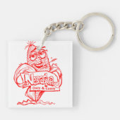 ネブラスカの居心地の良いコニーのおもしろいキーチェーン! キーホルダー (裏面)