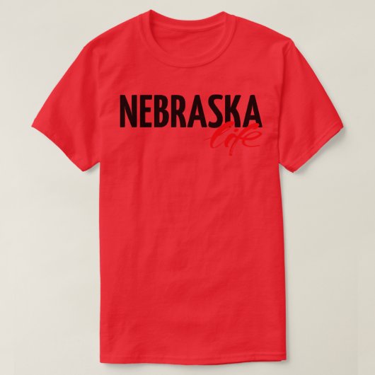ネブラスカの生活 Tシャツ (デザイン正面)