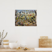 ネブラスカの裏庭の鳥 ポスター (キッチン)