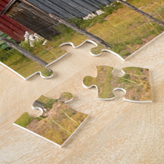 ネブラスカの風景。 ジグソーパズル (側面)