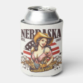 ネブラスカザコーンハスカー州 缶クーラー (缶正面)