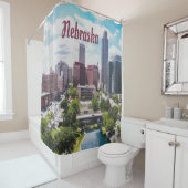 ネブラスカシティスカイラインオマハ シャワーカーテン (インサイチュ)