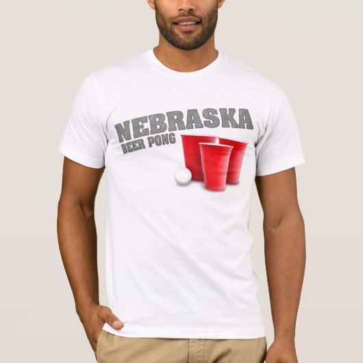 ネブラスカビールPongのTシャツ Tシャツ (正面)