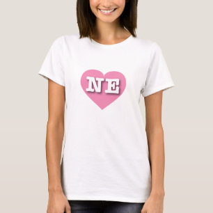 ネブラスカピンクハート- I love NE Tシャツ