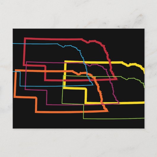 ネブラスカプライドぼやけ ポストカード (正面)