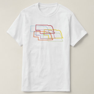 ネブラスカプライドぼやけ Tシャツ