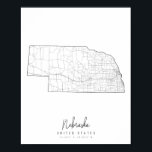 ネブラスカミニマル通りの地図 ポスター<br><div class="desc">ネブラスカミニマル通りの地図</div>