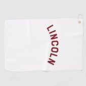 ネブラスカヴィンテージアーチ ゴルフタオル (横)