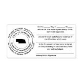 ネブラスカ公証書確認スタンプ セルフインキングスタンプ (デザイン)