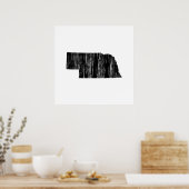 ネブラスカ動揺して州概要 ポスター (キッチン)