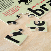 ネブラスカ国立公園インフォグラフィックの地図 ジグソーパズル (側面)