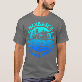 ネブラスカ国立森林ネブラスカ州自然ラン Tシャツ