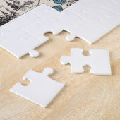 ネブラスカ型コーンハスカーヴィンテージ写真マップ ジグソーパズル (側面)