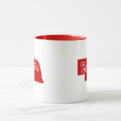 ネブラスカ型赤マグカップの州 マグカップ (中央)