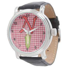 ネブラスカ女子ブラックレザーウォッチ 腕時計