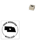 ネブラスカ州から愛とスモールビジネス ラバースタンプ (押印)