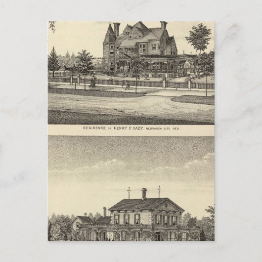 ネブラスカ州のケイディー & キルパトリック ポストカード (正面)