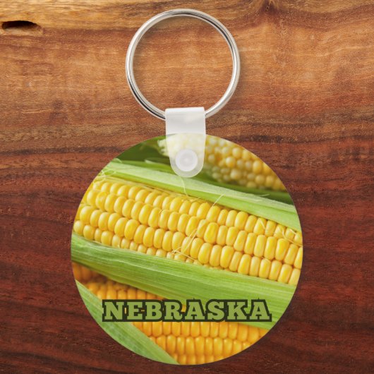 ネブラスカ州のトウモロコシ キーホルダー (裏面)